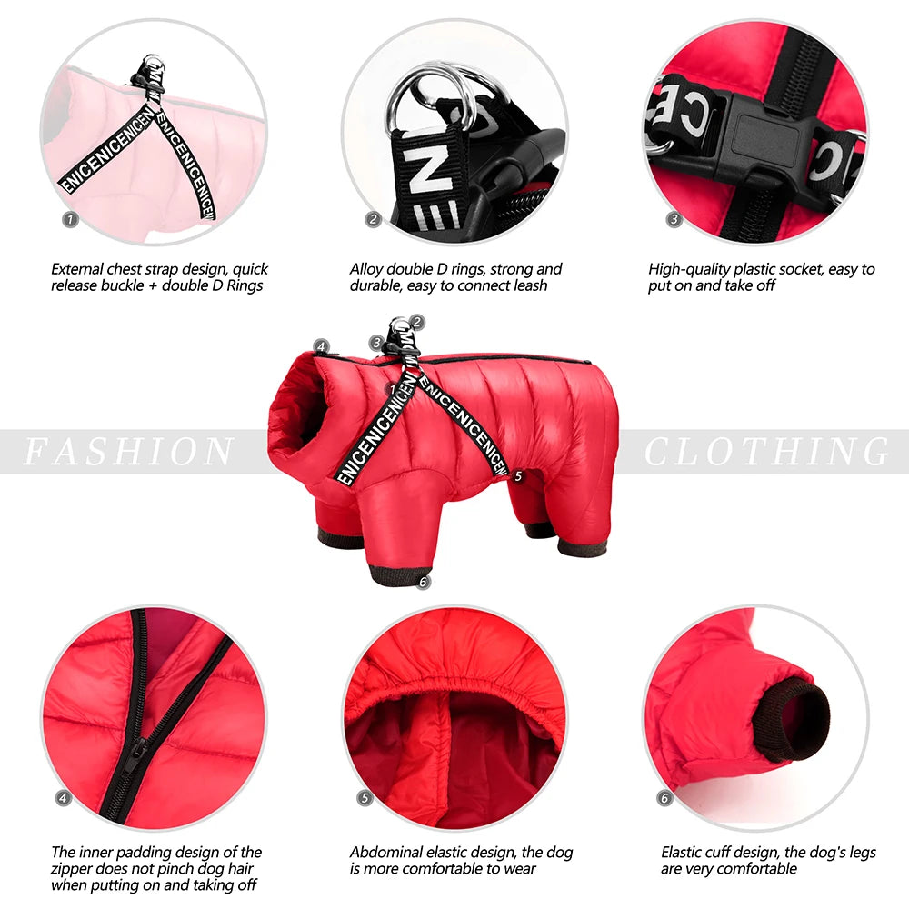 Elor ® Paws Super Warm Dog Jacket Coat