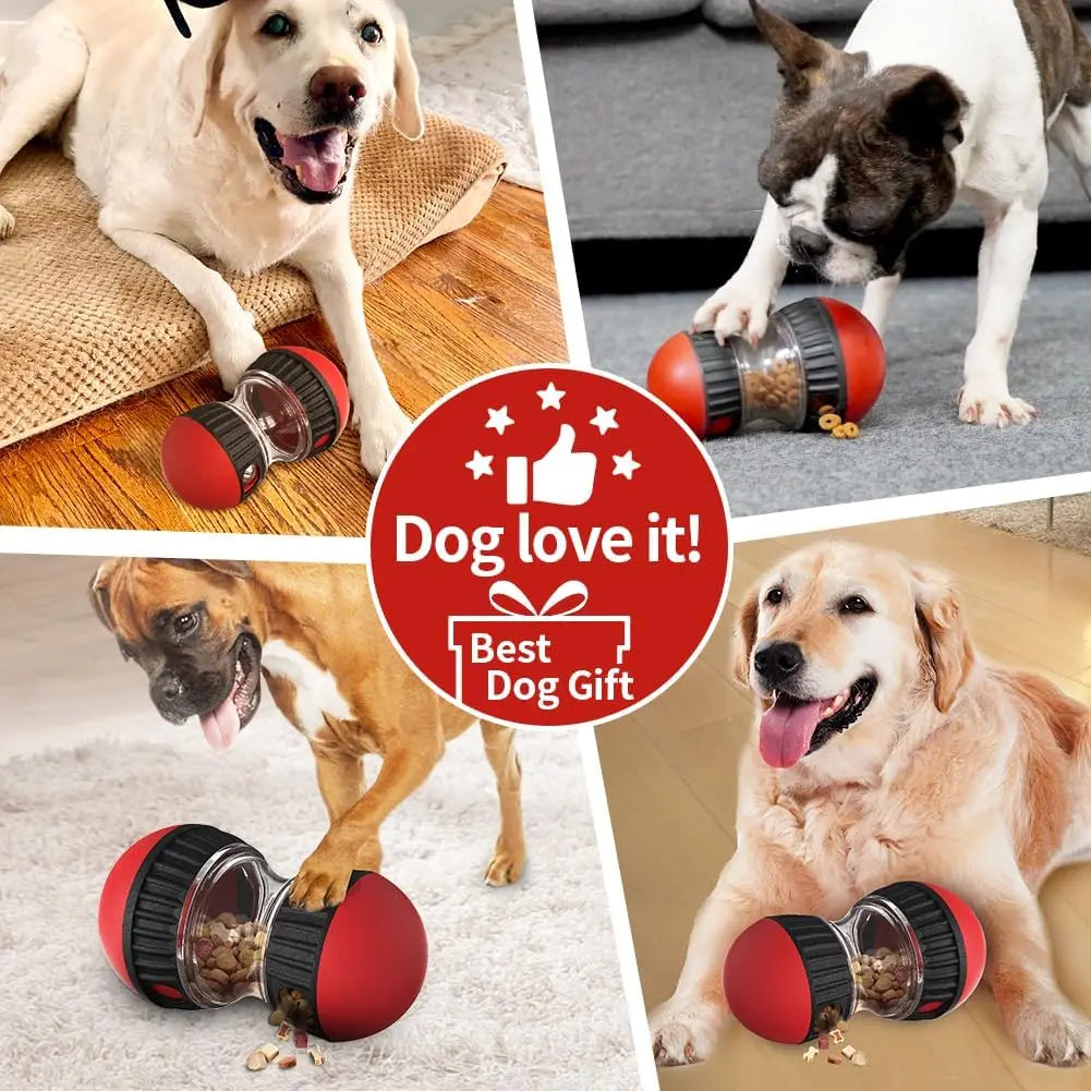 Dog Puzzle Toy Elliptical Track Rolling Increase Intelligence Ball Leaky Food Develop Good Habits Durable Interactive Pet Toys