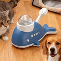 slow feeder pet toy, interactive pet puzzle feeder, treat dispensing pet toy, whale shape pet feeder, enrichment feeding toy, indoor pet activity toy,