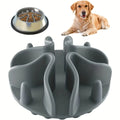 Elor ® Paws Soft Silicone Puzzle Pet Bowl