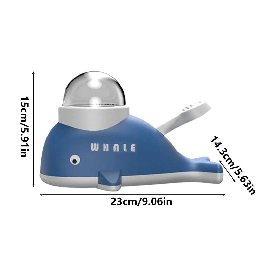 slow feeder pet toy, interactive pet puzzle feeder, treat dispensing pet toy, whale shape pet feeder, enrichment feeding toy, indoor pet activity toy