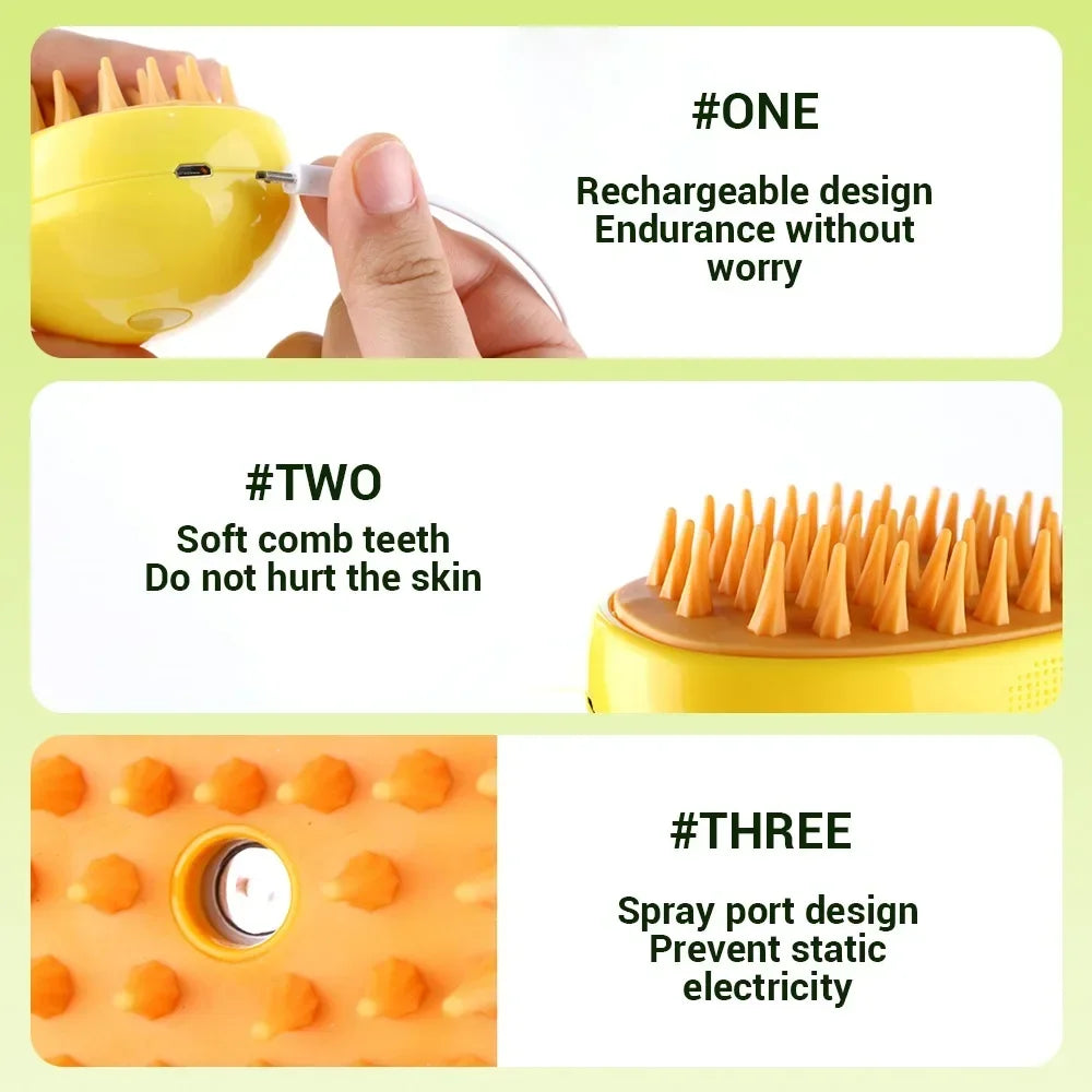Elor ® Pet Steamy Electric Brush