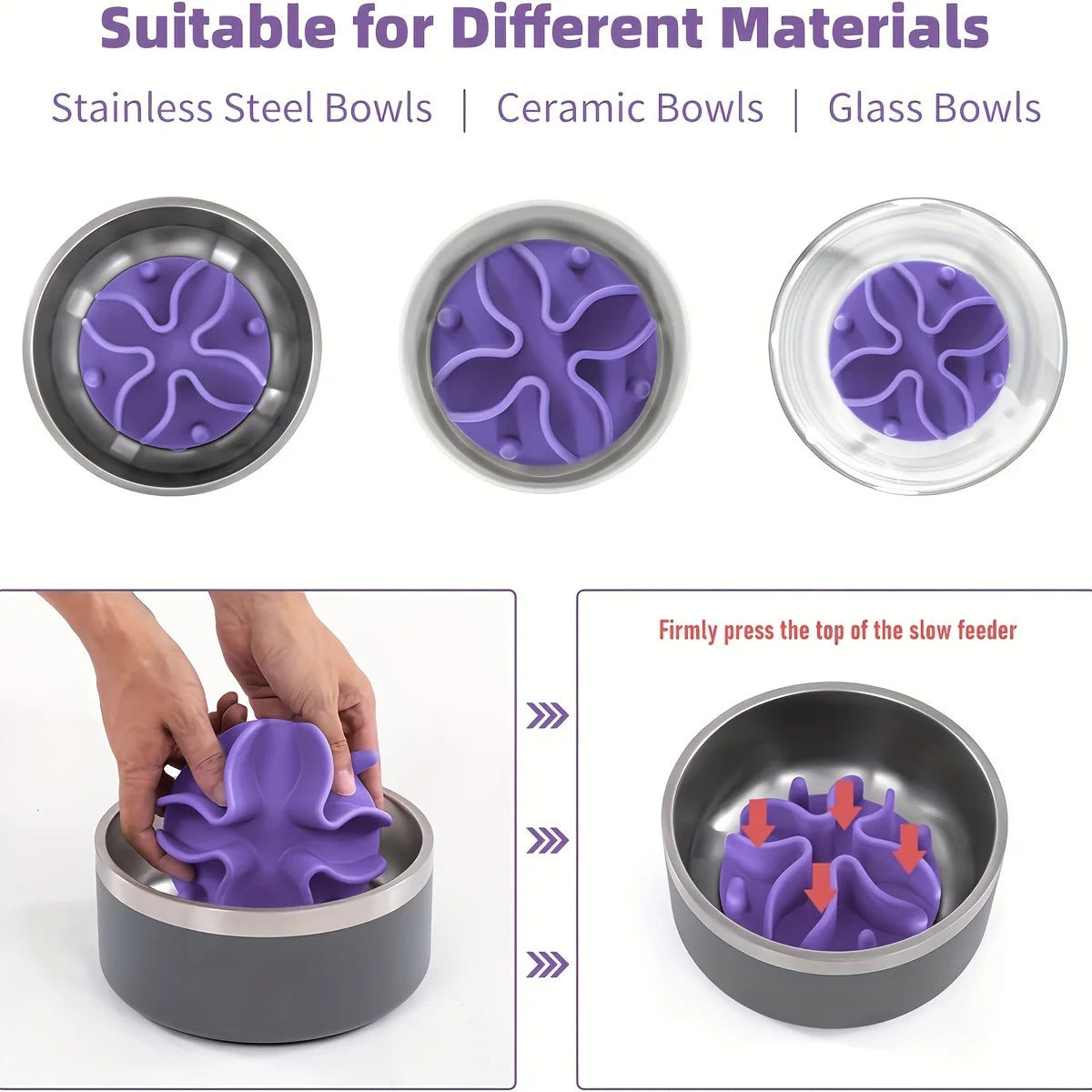 Elor ® Paws Soft Silicone Puzzle Pet Bowl