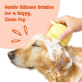 Elor ® Built-in Soap Dispenser Pet Bathing Brush