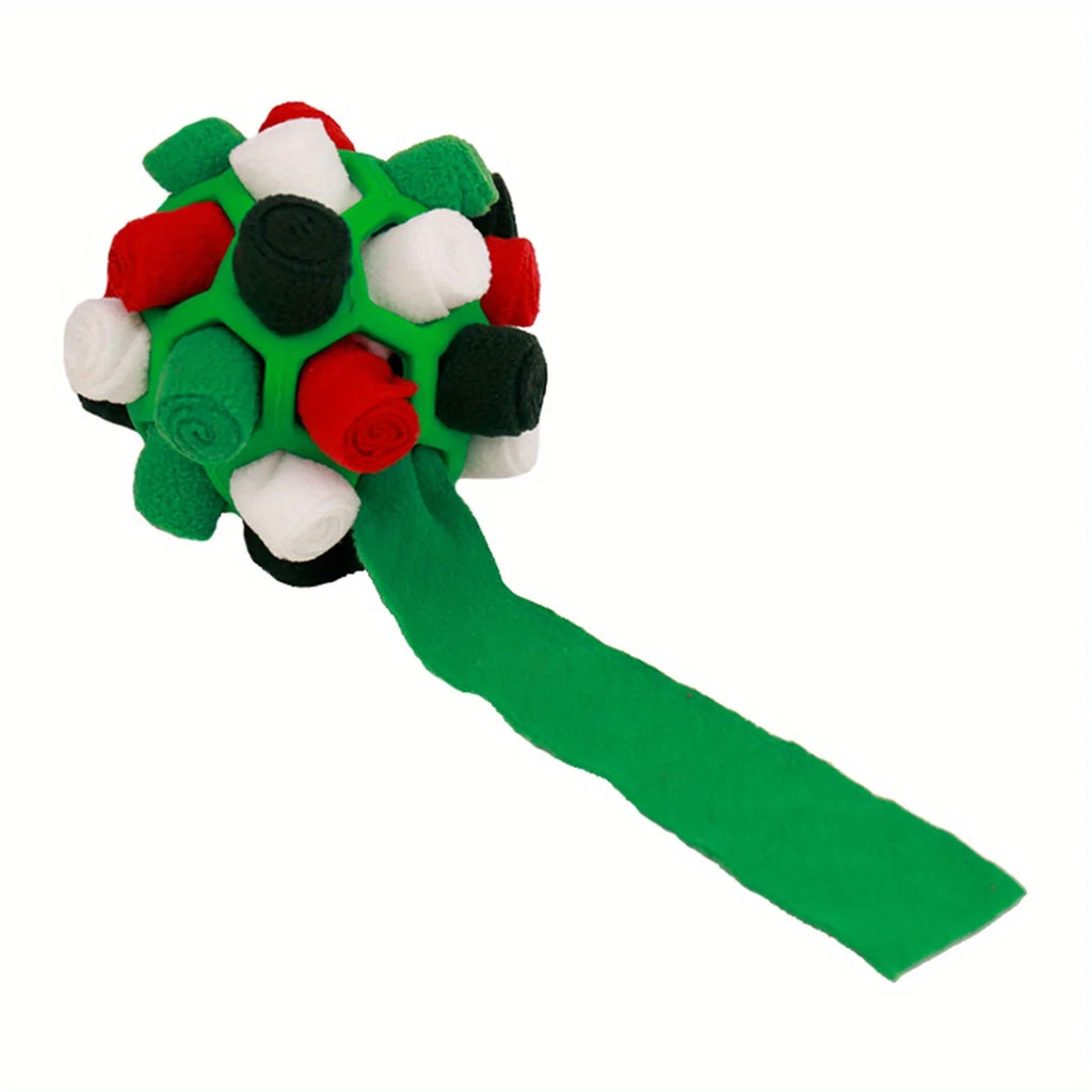 1pcs Interactive Dog Toy - Sniffing Ball for Hiding Treats - Rubber Puzzle Ball for Mental Stimulation Pet Supplies