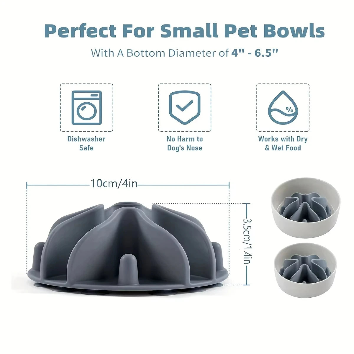 Elor ® Paws Soft Silicone Puzzle Pet Bowl