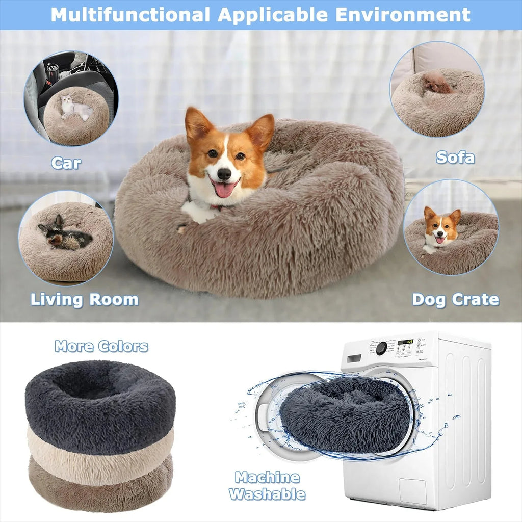 All-Season Dog House Bed ,Washable Warm Pet Bed for Small Dogs & Cats