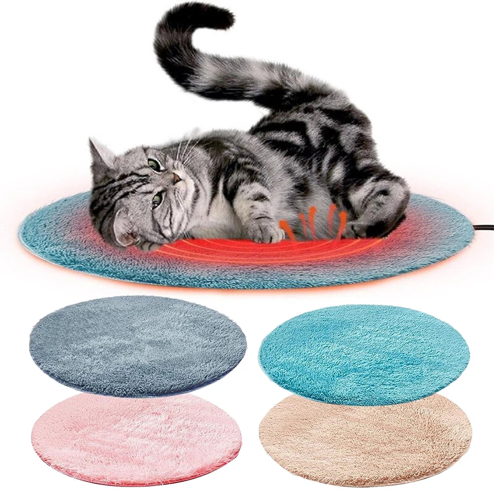 1pc 40cm Pet Electric Blanket Heating Pad Dog Cat Bed Mat Pet Dog Sofa Cushions Pet Space Beds Heater Home Pet Heating Products