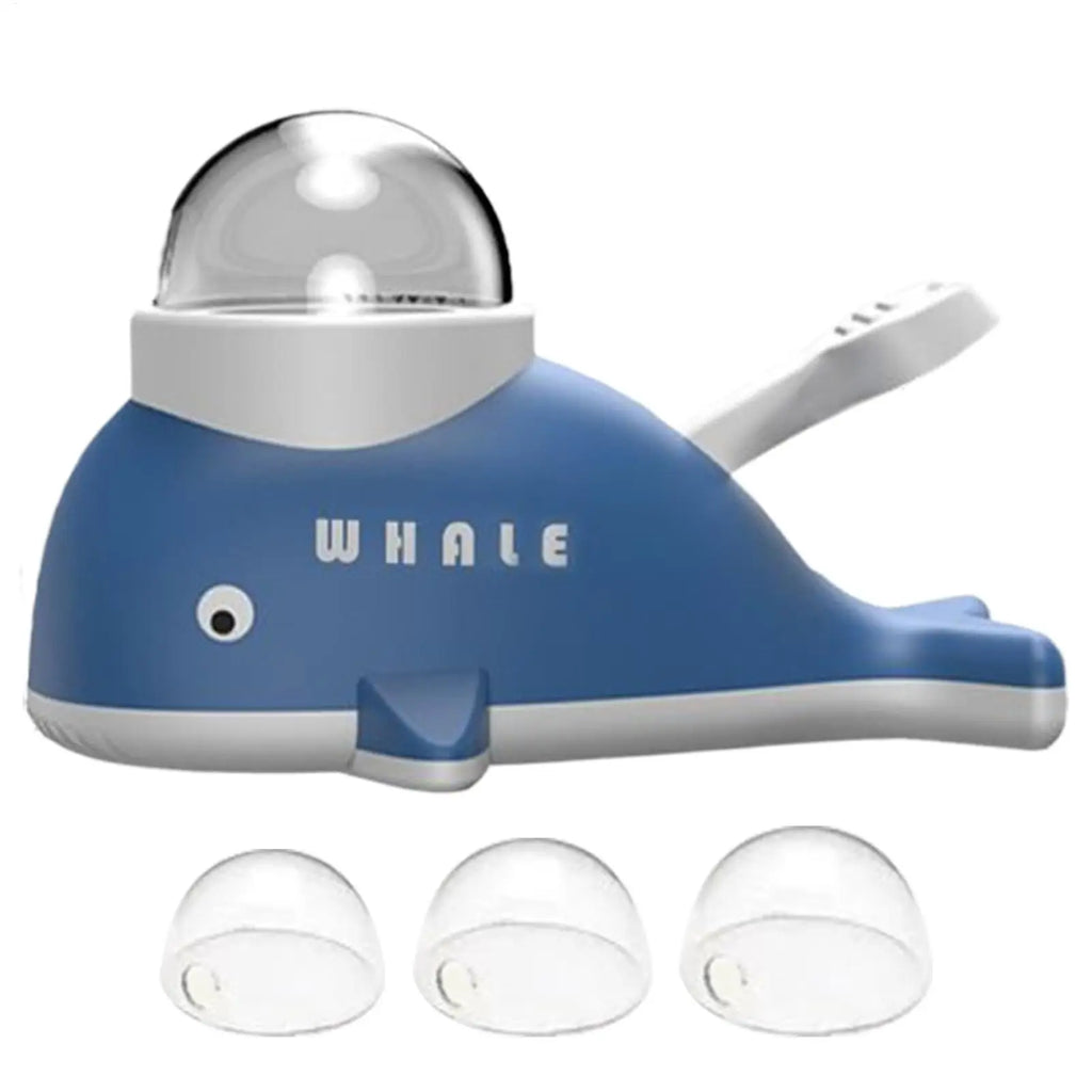 slow feeder pet toy, interactive pet puzzle feeder, treat dispensing pet toy, whale shape pet feeder, enrichment feeding toy, indoor pet activity toy,