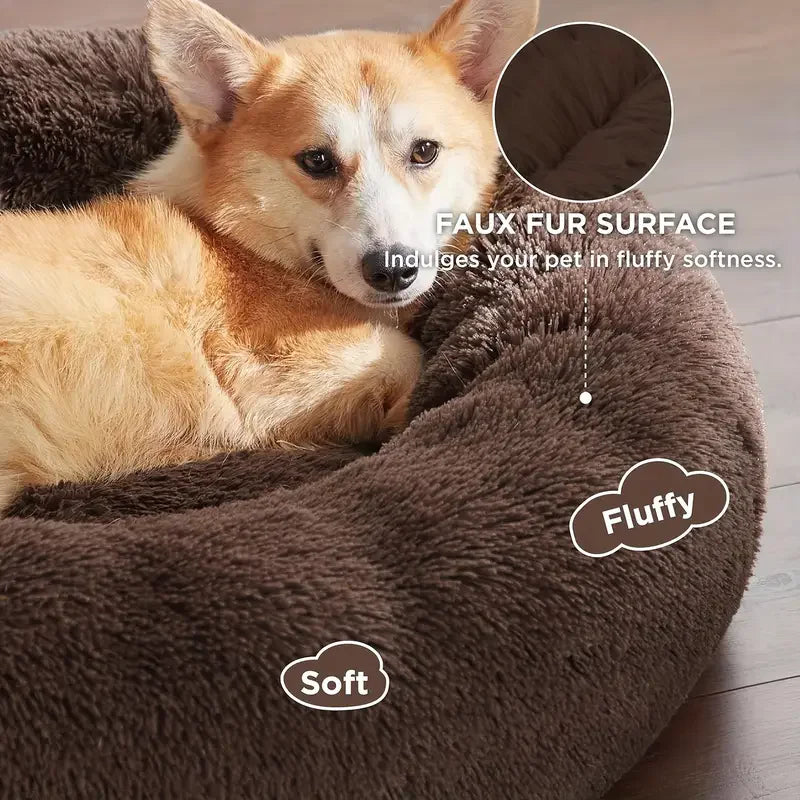 All-Season Dog House Bed ,Washable Warm Pet Bed for Small Dogs & Cats