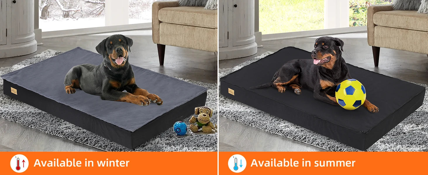Elor ® Orthopedic Dog Bed for Medium & Large Dogs
