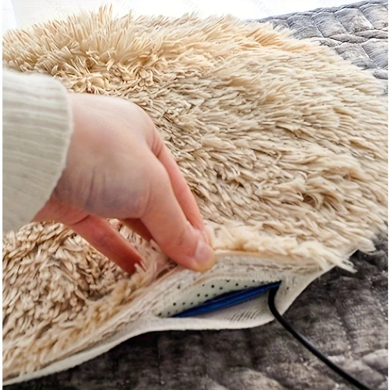 1pc 40cm Pet Electric Blanket Heating Pad Dog Cat Bed Mat Pet Dog Sofa Cushions Pet Space Beds Heater Home Pet Heating Products