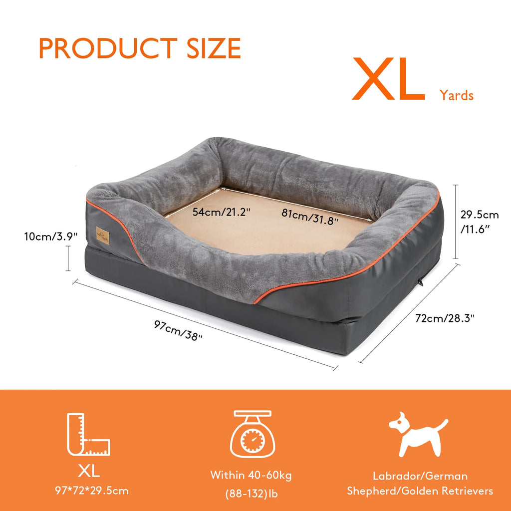 Elor ® Super Soft Orthopedic Foam Pet Bed