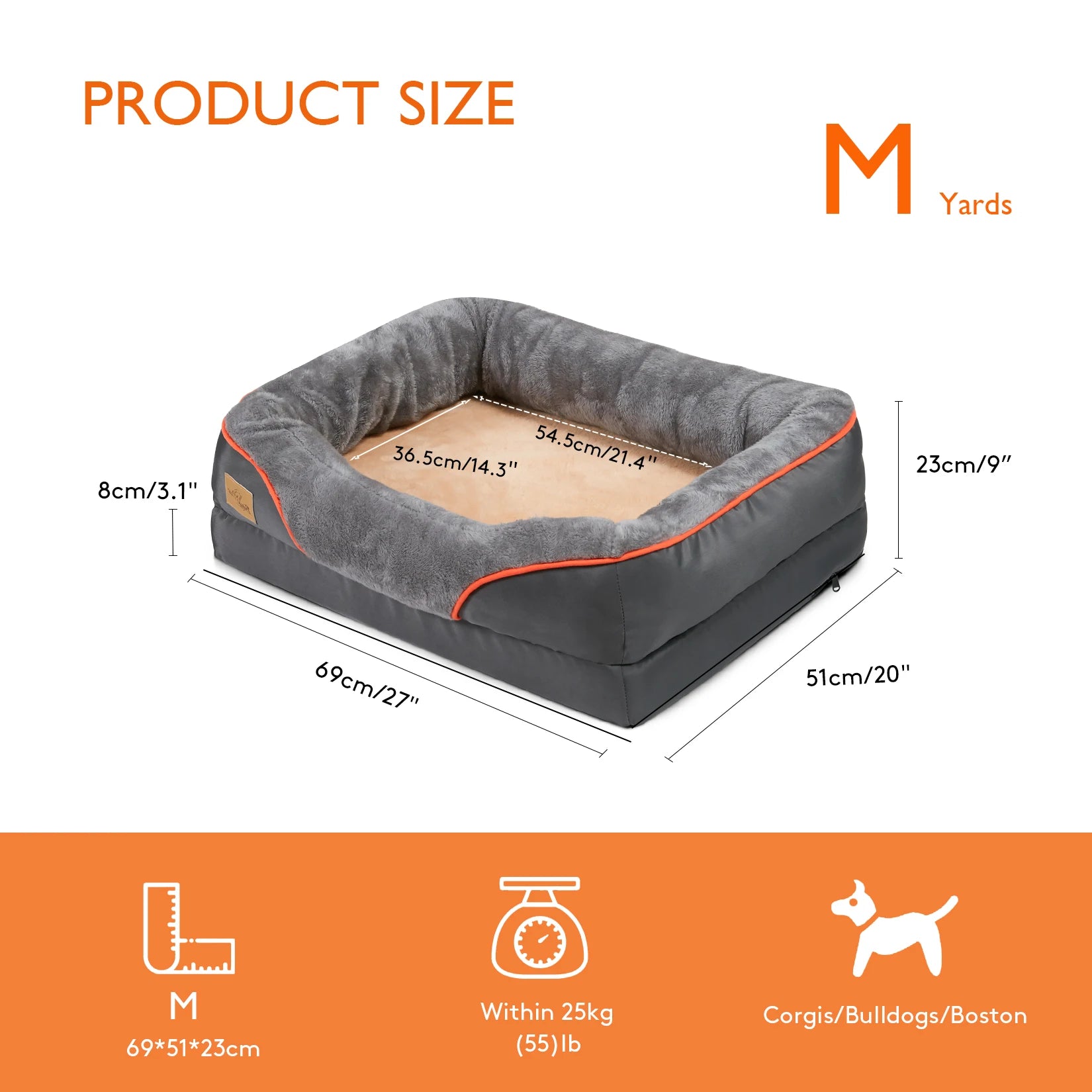 Elor ® Super Soft Orthopedic Foam Pet Bed