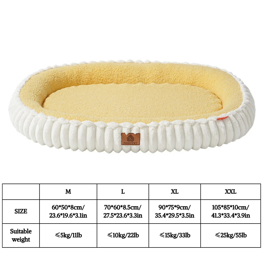 Winter Orthopedic Dog Bed for Dogs Breeds,Egg Crate Foam Dog Sofa Beds,Pet Couch Bed with Four Sided Bolster,Non-Slip Bottom