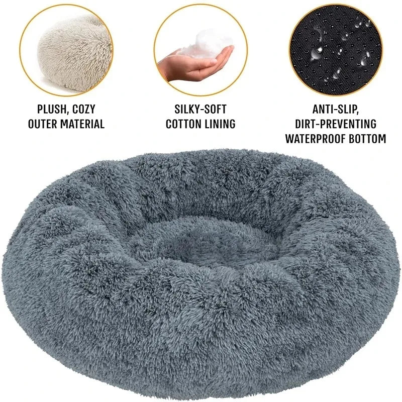 All-Season Dog House Bed ,Washable Warm Pet Bed for Small Dogs & Cats