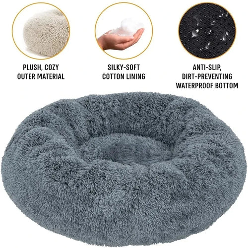 All-Season Dog House Bed ,Washable Warm Pet Bed for Small Dogs & Cats