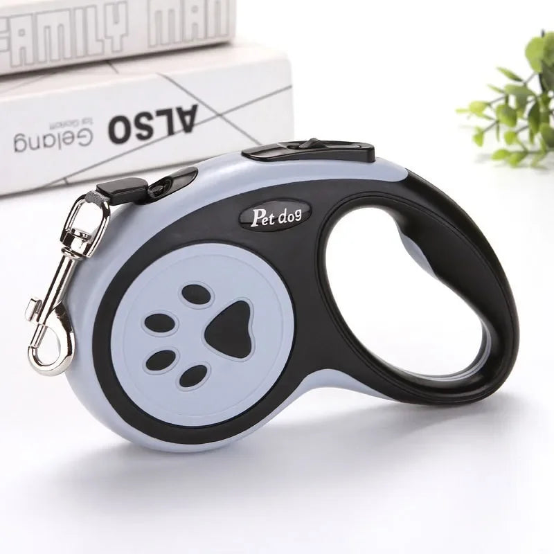 3M/5M Auto Retractable Dog Leash Nylon Rope - Extendable Pet Lead for Small Medium Dogs Cats Walking Running Durable Safe Lock