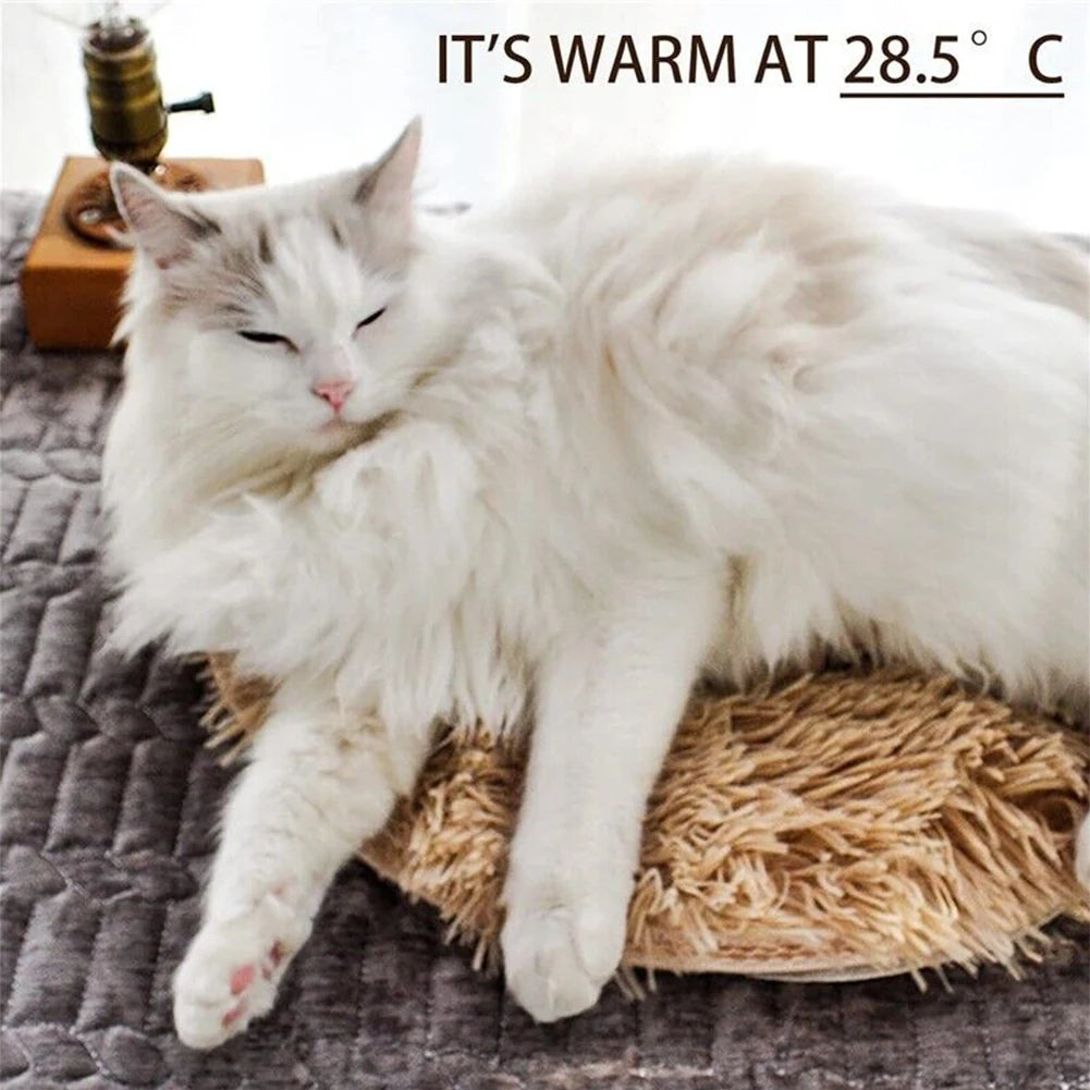 1pc 40cm Pet Electric Blanket Heating Pad Dog Cat Bed Mat Pet Dog Sofa Cushions Pet Space Beds Heater Home Pet Heating Products
