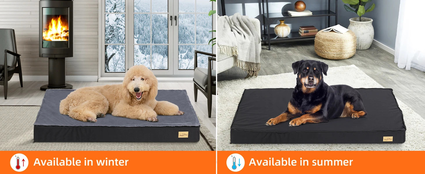 Elor ® Orthopedic Dog Bed for Medium & Large Dogs