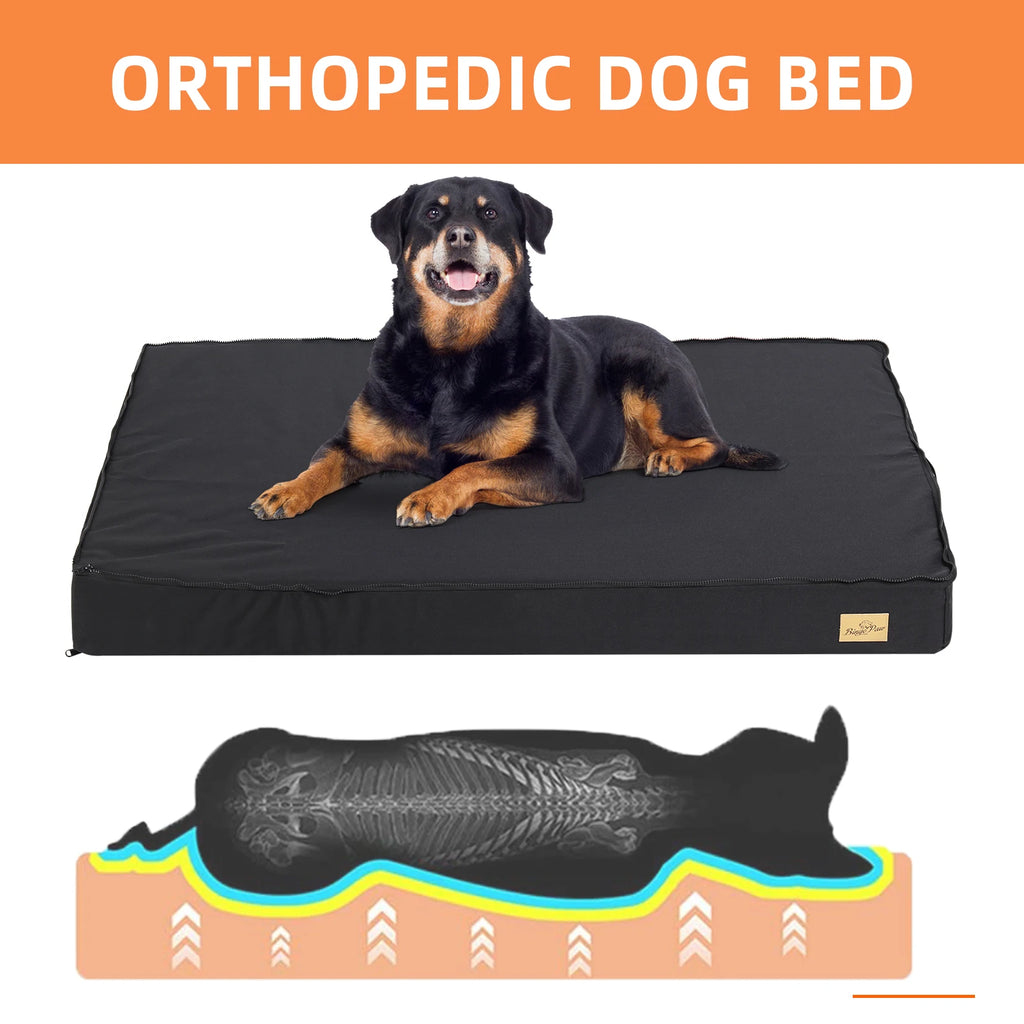 Elor ® Orthopedic Dog Bed for Medium & Large Dogs