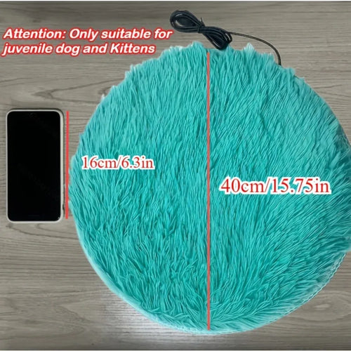 1pc 40cm Pet Electric Blanket Heating Pad Dog Cat Bed Mat Pet Dog Sofa Cushions Pet Space Beds Heater Home Pet Heating Products