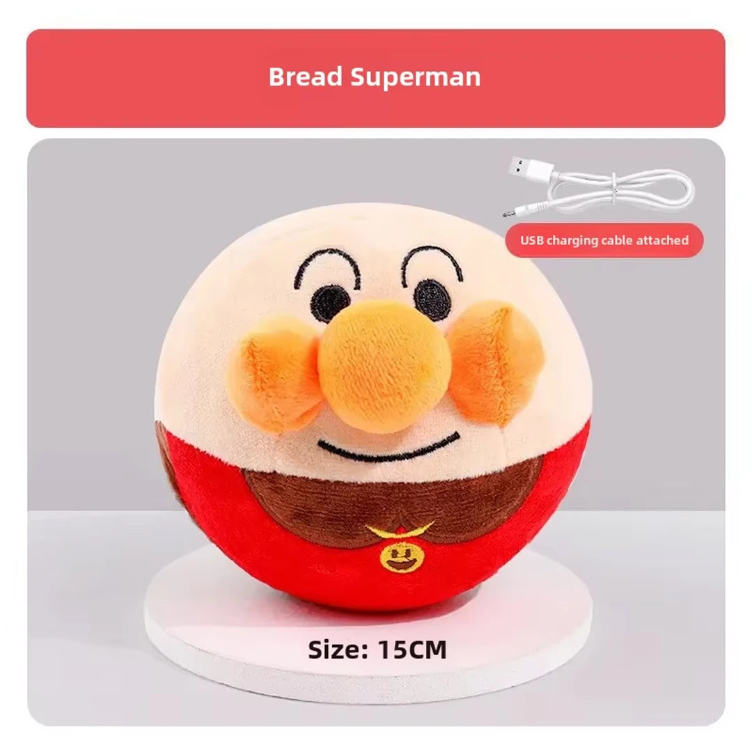 New Dog Toys Interactive Puzzle Electric Plush Jumping Ball USB Rechargeable Clown Cartoon Dog Training Toy Piggy Pet Product