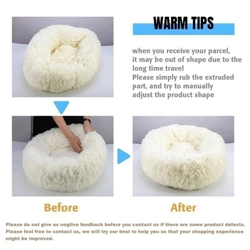 All-Season Dog House Bed ,Washable Warm Pet Bed for Small Dogs & Cats