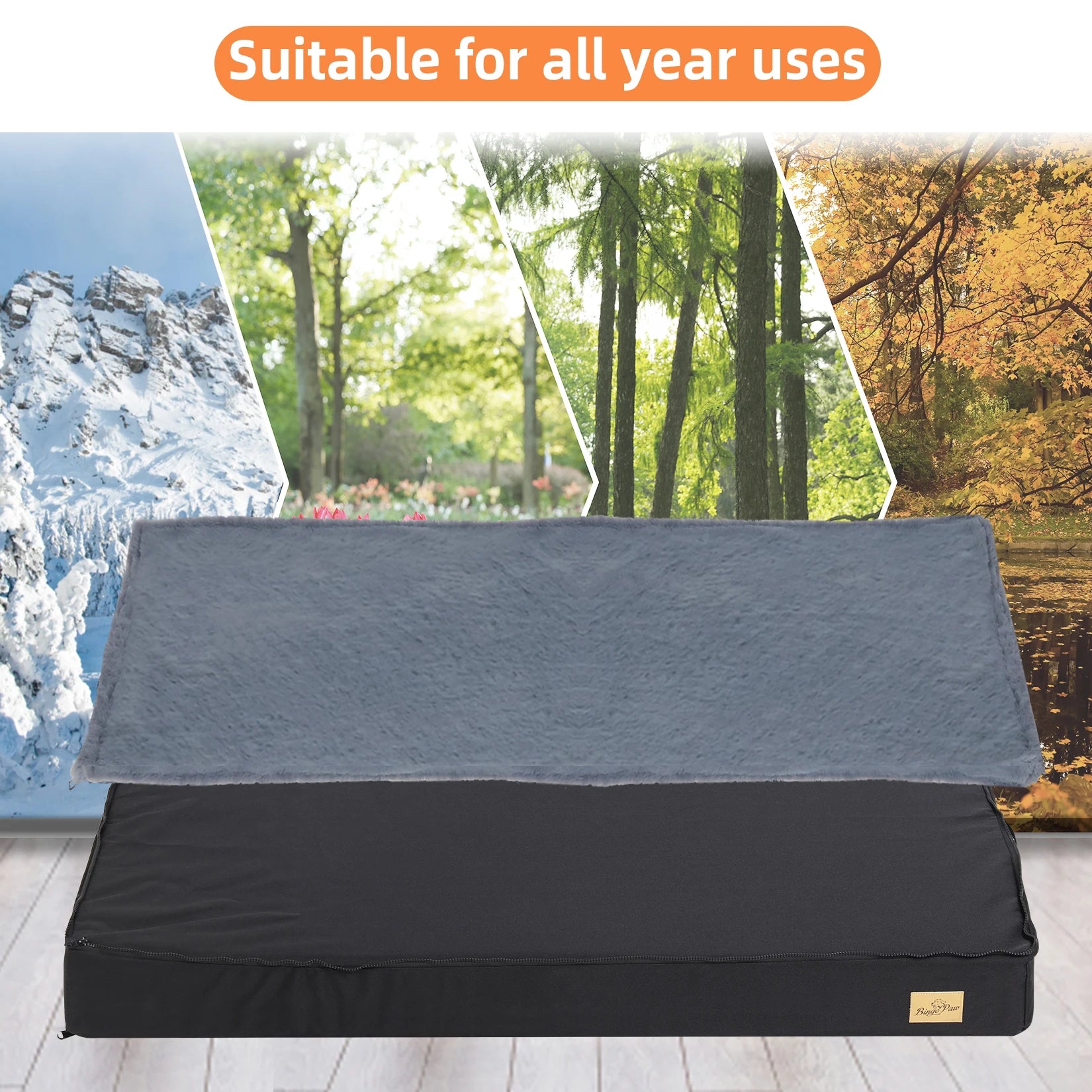Elor ® Orthopedic Dog Bed for Medium & Large Dogs