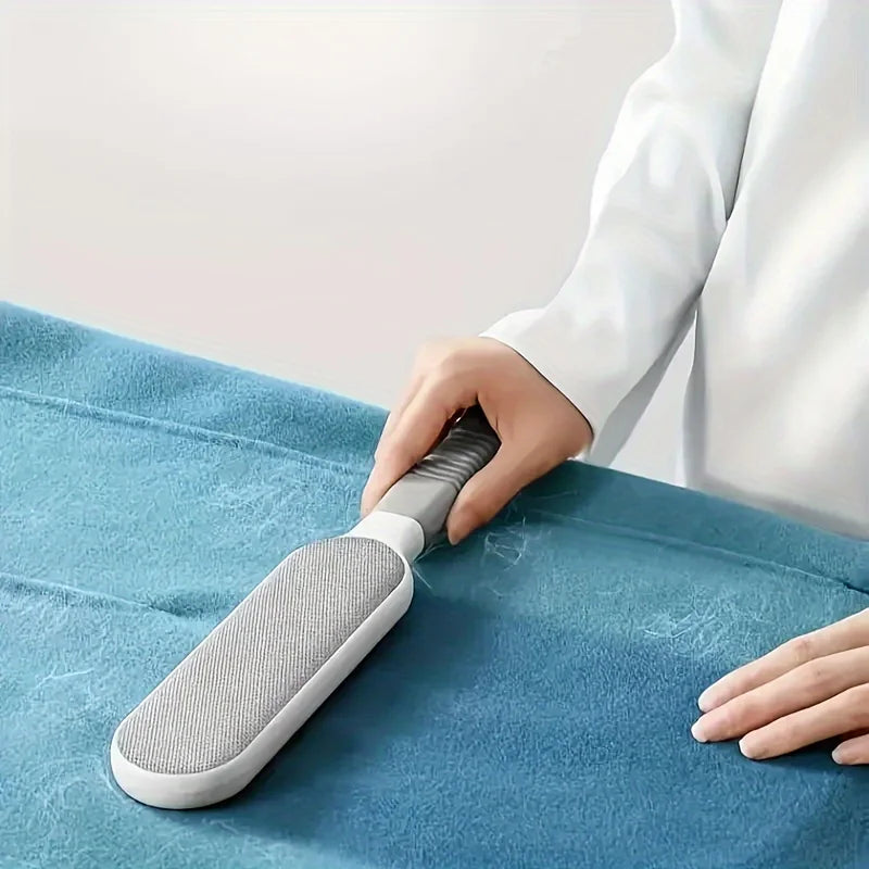 Double-Sided Pet Hair Remover Manual Electrostatic Sticky Lint Brush for Cat Clothing Sofa
