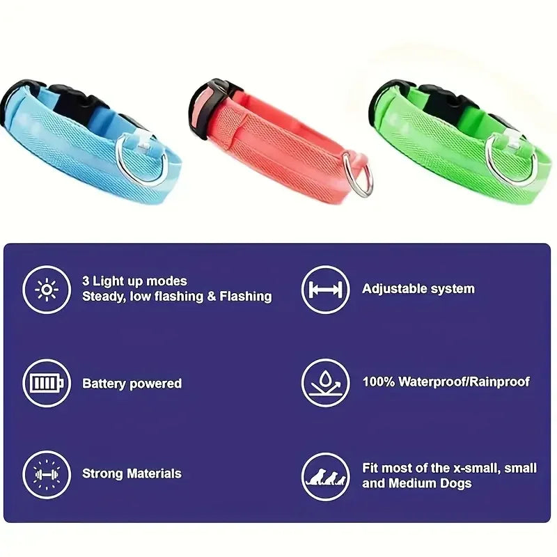 Elor ® Nylon LED Night  Leash