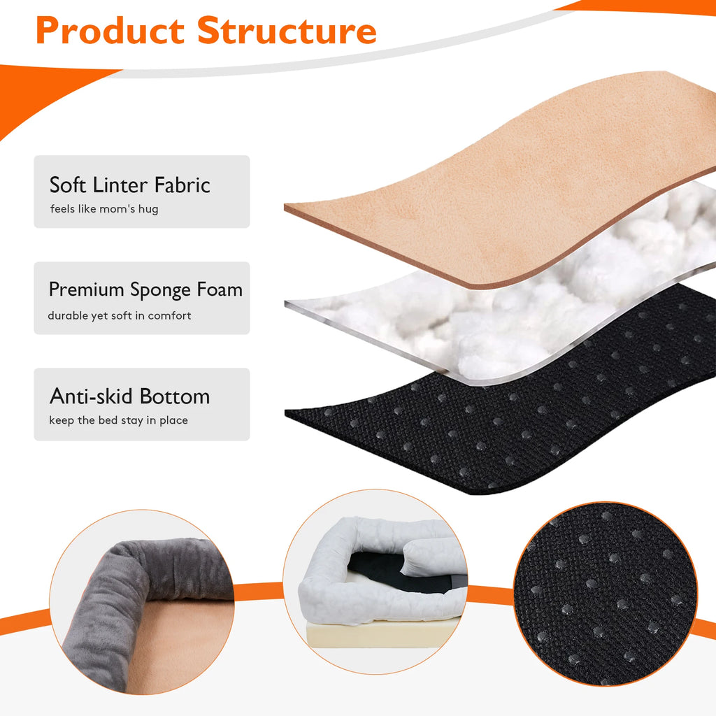 Elor ® Super Soft Orthopedic Foam Pet Bed