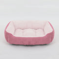 Elor ® Calming Plush Dog & Cat Bed – Square Sofa Kennel for Small & Medium Pets